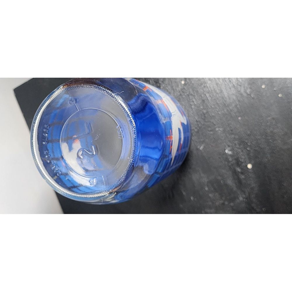 Carlton Glass Canister 2L collector Jar Vintage Geese Goose Duck Blue with Lid 8 - Picture 5 of 8